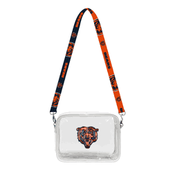 Chicago Bears 3D Logo Clear Fanny Fan Purse