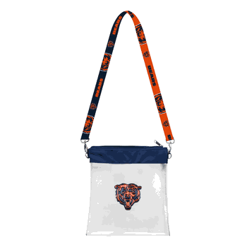 Chicago Bears 3D Logo Clear Satchelette