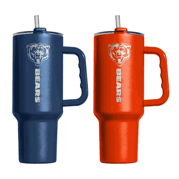 Chicago Bears 40oz Etch SS Tumbler 2 Pack