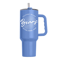 Chicago Bears 40oz Retro Script Arctic Powder Coat Tumbler