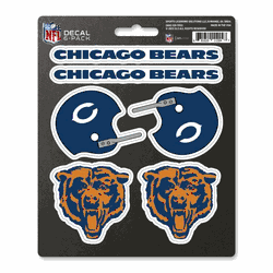 Chicago Bears 6 Count Mini Decal Sticker Pack