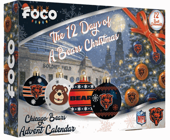 Chicago Bears Advent Calendar Ball Ornament