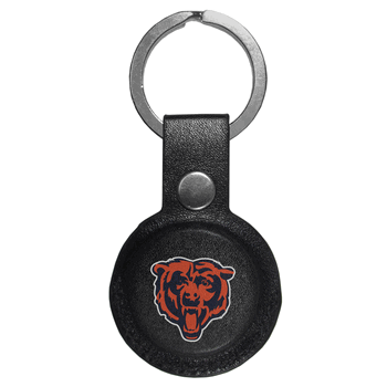 Chicago Bears AirTag Compatible Leather Key Chain