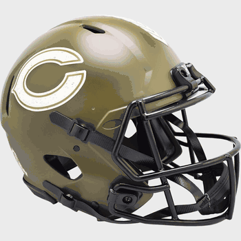 Chicago Bears  Authentic Speed Full Size Football Helmet SALUTE TO SERVICE