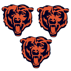 Chicago Bears Auto Decal 3 Pack
