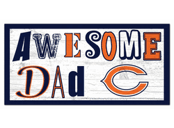 Chicago Bears Awesome Dad 6x12 Sign