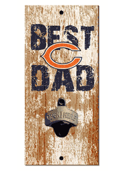 Chicago Bears Best Dad Bottle Opener  Wood Sign