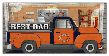 Chicago Bears Best Dad Truck 6x12 Sign