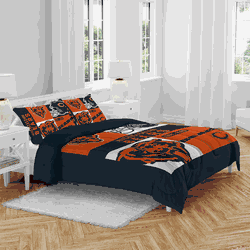 Chicago Bears Block Logo 3 Piece Full/Queen Bed in a Bag