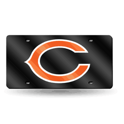 Chicago Bears Blue 12" x 6" Laser Cut Tag For Car/Truck/SUV