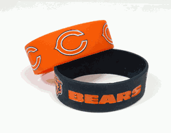 Chicago Bears Bracelets 2 Pack Wide