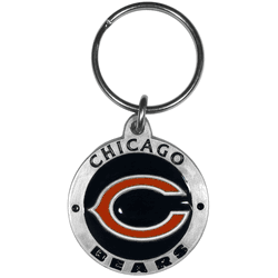 Chicago Bears Carved Metal Key Chain