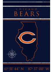 Chicago Bears Coordinates 17x26