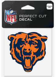 Chicago Bears Decal 4x4 Perfect Cut Color Bear