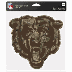 Chicago Bears Decal 8x8 Perfect Cut Camo