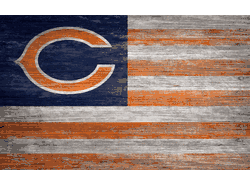 Chicago Bears Distressed Flag 11x19