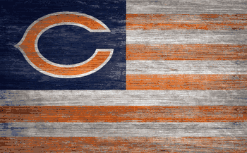 Chicago Bears Distressed Flag 11x19