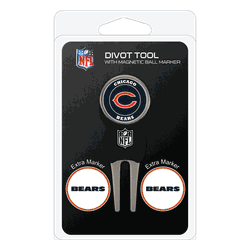 Chicago Bears Divot Tool Pack - Signature tool w/ 3 markers