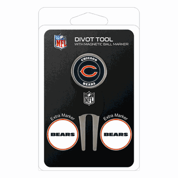 Chicago Bears Divot Tool Pack - Signature tool w/ 3 markers