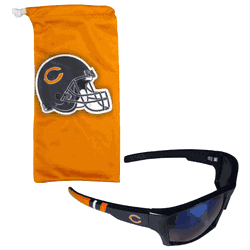 Chicago Bears Edge Wrap Sunglass and Bag Set