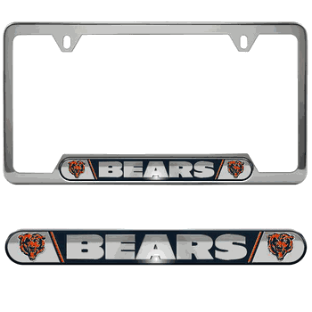 Chicago Bears Embossed License Plate Frame, 6.25in x 12.25in