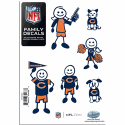 Chicago Bears Family Decal Set Small