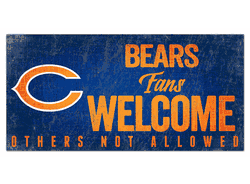Chicago Bears Fans Welcome Sign