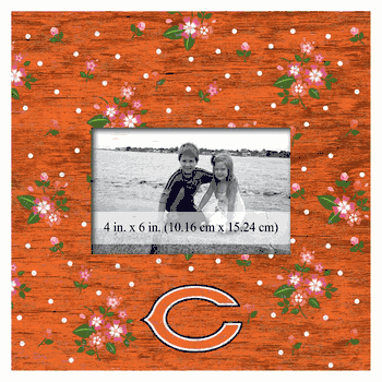 Chicago Bears Floral 10x10 Frame