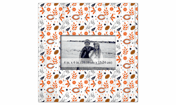Chicago Bears Floral Pattern 10x10 Frame