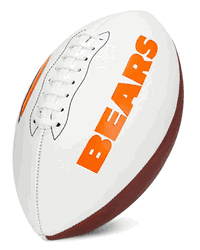 Chicago Bears Franklin NFL Team Signature Autograph White Panel Football