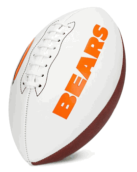 Chicago Bears Franklin NFL Team Signature Autograph White Panel Football