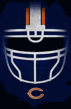 Chicago Bears Ghost Helmet 17x26
