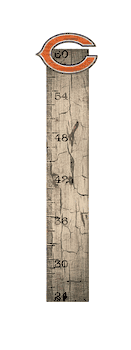 Chicago Bears Growth Chart Sign 6x36