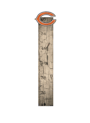 Chicago Bears Growth Chart Sign 6x36