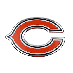 Chicago Bears Heavy Duty Aluminum Embossed Color Emblem