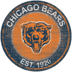 Chicago Bears Heritage Logo Round Sign