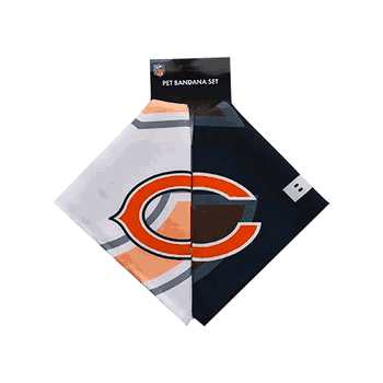 Chicago Bears Home and Away Pet Bandana Set Large