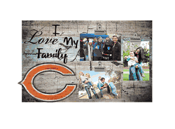 Chicago Bears I Love my Family Clip Frame
