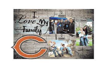 Chicago Bears I Love my Family Clip Frame