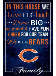 Chicago Bears In This House 17x26