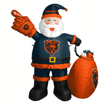 Chicago Bears 7 FT Inflatable Santa