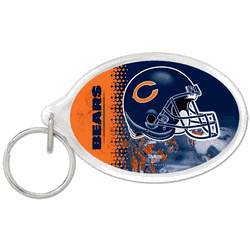 Chicago Bears Key Ring Acrylic Carded