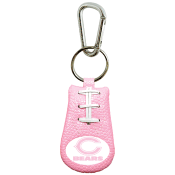 Chicago Bears Keychain Pink Football CO