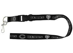 Chicago Bears Lanyard - Breakaway with Key Ring - Blackout