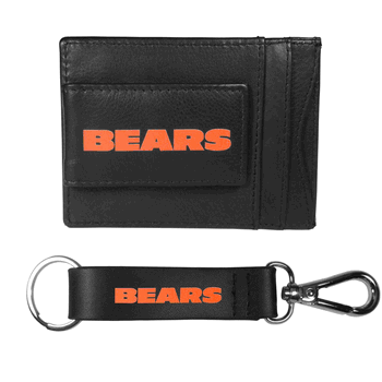 Chicago Bears Leather Cash & Cardholder & Strap Key Chain