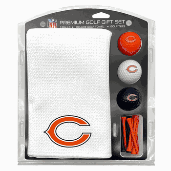 Chicago Bears Microfiber Towel Gift Set - 16 x 40 (White)
