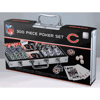 Chicago Bears NFL 300pc Poker Set