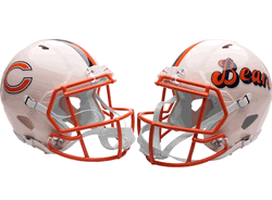 Chicago Bears NFL Full Size Authentic Speed Football Helmet RETRO