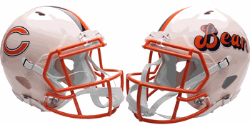 Chicago Bears NFL Full Size Authentic Speed Football Helmet RETRO
