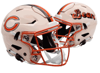 Chicago Bears NFL Full Size SPEEDFLEX Authentic Speed Football Helmet RETRO